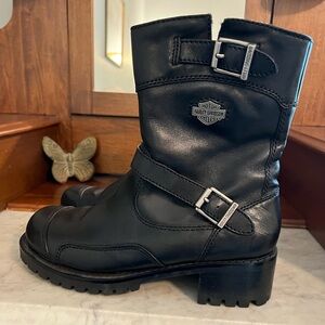 Leather Harley-Davidson Boots